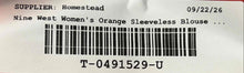 Load image into Gallery viewer, Nine West Womens Orange V-Neck Sleeveless Collarless Pullover Tank Top Size XL