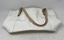 Load image into Gallery viewer, Michael Kors Womens Jet Set White Patent Leather Shoulder Tote Handbag