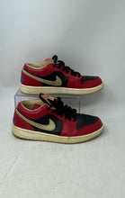 Load image into Gallery viewer, Nike Mens Air Jordan 1 Retro Low Gym Red Black Gold Lace-Up Sneaker Shoes Size 9