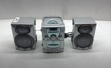 Load image into Gallery viewer, Coby CX-CD400 Silver Portable Stereo System With Removable Speakers Not Tested