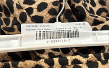 Load image into Gallery viewer, Michael Kors Womens Brown Black Leopard Print Flat Front Ankle Pants Size S