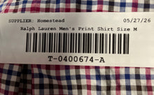 Load image into Gallery viewer, Ralph Lauren Mens Multicolor Plaid Print Classic-Fit Button-Up Shirt Size M