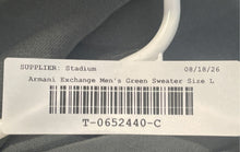 Load image into Gallery viewer, Armani Exchange Mens Green Camouflage Graphic Text Pullover Sweatshirt Size L