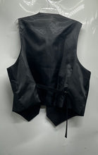 Load image into Gallery viewer, Alberto Cardinali Mens Black Adjustable Strap Five-Button Vest Size XXL