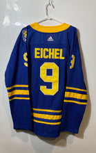 Load image into Gallery viewer, Adidas Mens Blue Buffalo Sabres Jack Eichel #9 NHL Jersey Size 54