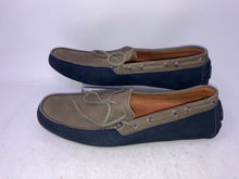 Load image into Gallery viewer, Saks Fifth Avenue Mens Green Blue Slip-On Loafers Shoes Size 11.5M