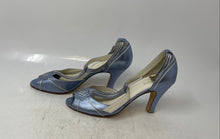Load image into Gallery viewer, Anne Klein Womens Blue Peep Toe Heel T-Strap Sandals Size 7B