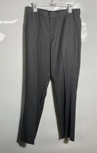 Load image into Gallery viewer, Kenneth Cole Mens Gray Wool Flat Front Straight Leg Dress Pants Size 33R