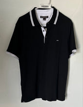Load image into Gallery viewer, Michael Kors Mens Black White Cotton Short Sleeve Polo Shirt Size Medium