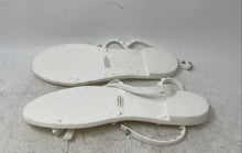 Load image into Gallery viewer, Steve Madden Womens White Flat Adjustable Buckle Ankle Strap Sandals Size 11