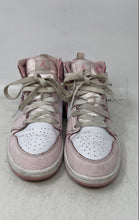 Load image into Gallery viewer, Nike Kids Air Jordan 1 Retro Mid White Pink Lace-Up Sneaker Shoes Size 2Y