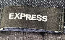 Load image into Gallery viewer, Express Womens Blue Flat Front Bootcut Leg Stretch Trouser Pants Size 4R