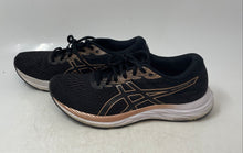 Load image into Gallery viewer, Asics Womens Gel-Excite 7 1012A562 Black Lace-Up Low Top Running Shoes Size 8