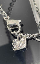 Load image into Gallery viewer, Authentic Swarovski Women's Silver Tone Pavé Crystal Accent Necklace