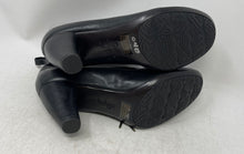 Load image into Gallery viewer, Indigo By Clarks Womens Black Leather Round Toe Block Heel Ankle Boots Size 8.5M