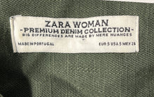 Load image into Gallery viewer, Zara Woman Womens Green Long Sleeve Double Pocket Button-Up Shirt Size Small