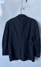 Load image into Gallery viewer, Stafford Mens Black Printed Long Sleeve Pockets 2-Button Blazer Size 42S