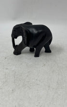 Load image into Gallery viewer, Black Hand Carved Wooden Home Decorative Elephant Figurine Collectible