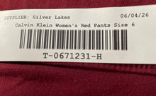 Load image into Gallery viewer, Calvin Klein Womens Red Classic 5-Pocket Design Belt Loops Skinny Jeans Size 6