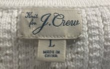 Load image into Gallery viewer, J. Crew Mens Beige Cotton Knitted Collared Button-Up Shirt Size Large