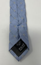 Load image into Gallery viewer, Valentino Mens Blue Plaid Silk Adjustable Long Formal Designer Tie Stained