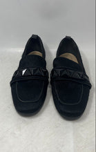 Load image into Gallery viewer, Schutz Womens Black Round Toe Studded Strap Slip-On Formal Loafer Shoes Sz EU 38