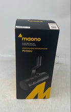 Load image into Gallery viewer, Maono PD100U Black Plug-And-Play USB Dynamic Microphone No Tested