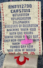 Load image into Gallery viewer, True Religion Womens Blue Denim Dark Wash Pockets Skinny Leg Jeans Size 27