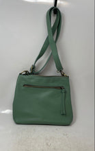 Load image into Gallery viewer, Joy Susan Womens Layla Green Leather Adjustable Strap Crossbody Bag Size Small