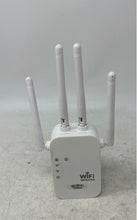 Load image into Gallery viewer, OurLife Model ZJQ-1 White Four Antenna Dual Ethernet Wi-Fi Repeater Not Tested
