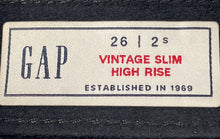 Load image into Gallery viewer, Gap Womens Black Vintage Slim Fit High Rise Pockets Ankle Pants Size 26/2S