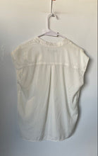 Load image into Gallery viewer, Banana Republic Womens Beige Short Cap Sleeve Button Front Blouse Top Size XS