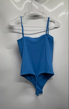 Load image into Gallery viewer, Express Womens Light Blue Sleeveless Sweetheart Neck One-Piece Bodysuit Size S