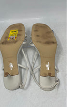 Load image into Gallery viewer, Calvin Klein Womens Poeta White Casual Low Kitten Heel Slingback Sandals Sz 9.5M
