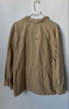 Load image into Gallery viewer, Vintage X America Womens Beige Long Sleeve Full-Zip Utility Jacket Size 2XL