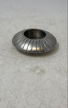 Load image into Gallery viewer, Decorative Silver-Tone Fluted Ribbed Outer Rim Round Tabletop Candle Holder