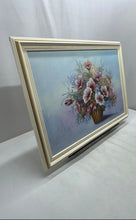 Load image into Gallery viewer, Adams Signed Flowerpot Still Life Square Framed Floral Art Wall Decor Painting