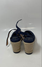 Load image into Gallery viewer, Cole Haan Womens Cloudfeel Navy Blue Beige Espadrille Sandals Size 5.5