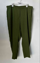 Load image into Gallery viewer, MNG Womens Green Flat Front Slash Pockets Straight Leg Dress Pants Size 1XL