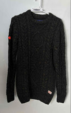 Load image into Gallery viewer, Superdry Mens Gray Green Winter Wilderness Cable Knit Pullover Sweater Size L