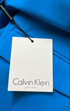 Load image into Gallery viewer, Calvin Klein Womens Turquoise One-Button Blazer Jacket Size 4P With Tag