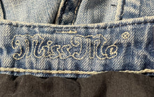 Load image into Gallery viewer, Miss Me Womens Blue Belt Loops 5-Pocket Design Button Front Bootcut Jeans Sz 27