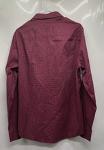 Load image into Gallery viewer, Armani Exchange Mens Red Geometric Long Sleeve Button-Up Shirt Size L With Tag