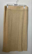 Load image into Gallery viewer, Calvin Klein Womens Khaki Knitted Elastic Waist Knee Length A-Line Skirt Size M