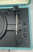 Load image into Gallery viewer, Crosley Cruiser Deluxe Sky-Blue Suitcase Turntable Record Player Not Tested