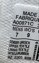 Load image into Gallery viewer, Converse Unisex CTAS Lugged 2.0 High A00871C White Sneaker Shoes Size M 7 W 9