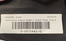 Load image into Gallery viewer, Absolutely Famous Womens Black Long Sleeve Shift Dress Size M With Tag