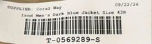 Load image into Gallery viewer, Izod Mens Dark Blue Long Sleeve Notched Single-Breasted One Button Blazer Sz 43R