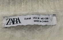 Load image into Gallery viewer, Zara Womens White Long Sleeve Knitted Pullover Sweater Size Medium