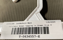 Load image into Gallery viewer, Lululemon Womens Green Regular Fit Pull-On Skinny Leg Ankle Leggings Size 6
